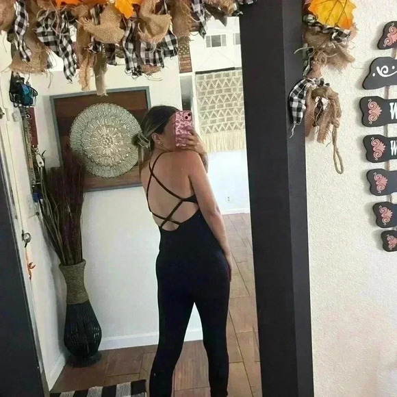 Aerie real me one black jumpsuit small - Picture 8 of 8